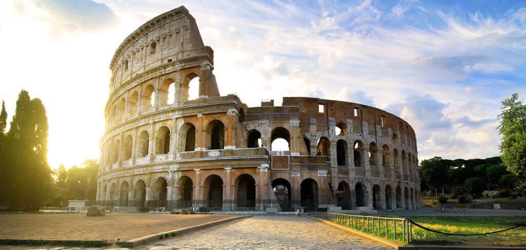 Exploring the Colloseum in Italy on a Curriculum Tour
