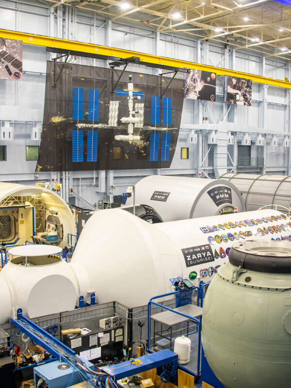 A museum of rockets and parts at Space Camp in the USA