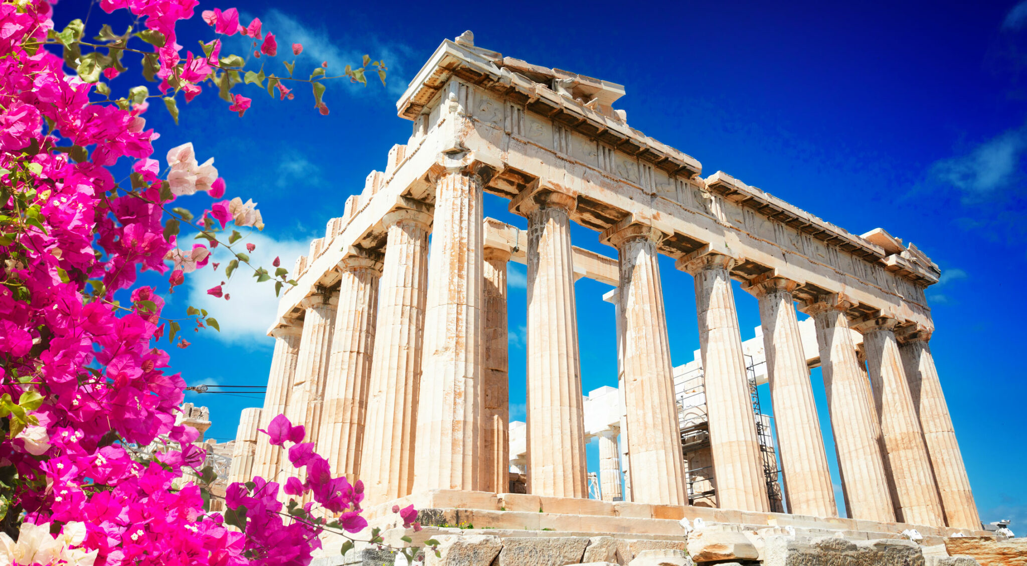 Visiting the Acropolis in Greece on a school history tour
