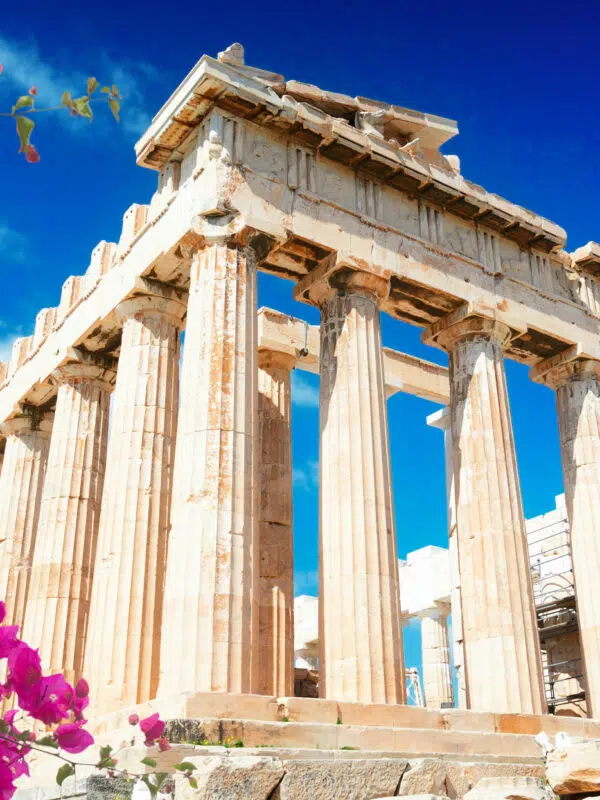 Visiting the Acropolis in Greece on a school history tour
