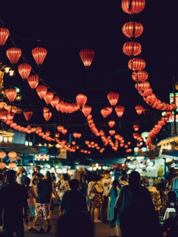 Students exploring the markets of Vietnam & Cambodia on an overseas school trip