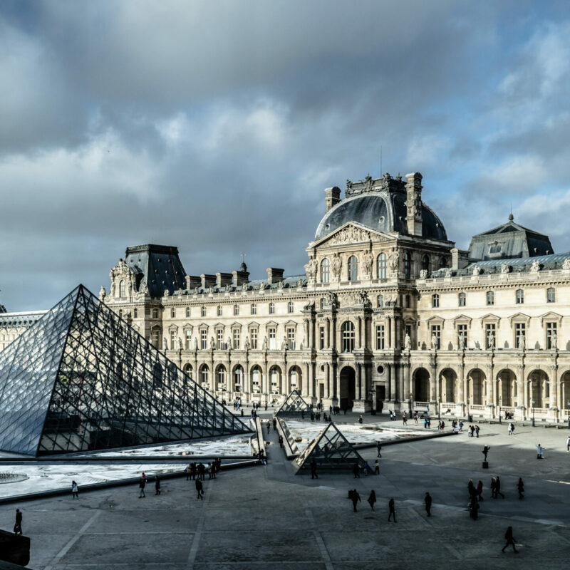 The Louvre Museum in Paris, France