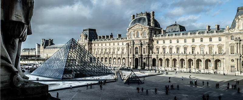Visiting the Louvre Museum in Paris on school trips to France