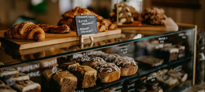 Practising language skills in a patisserie on a school trip to France