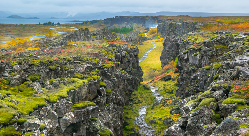 Visiting Thingvellir National Park on a geography field trip to Iceland