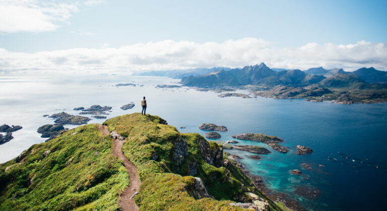 Exploring a coastal landscape in Norway for educational trip ideas